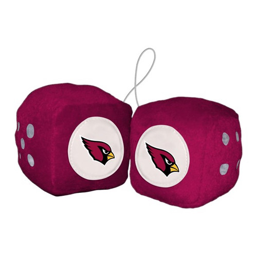 Arizona Cardinals NFL Plush Fuzzy Dice - Red