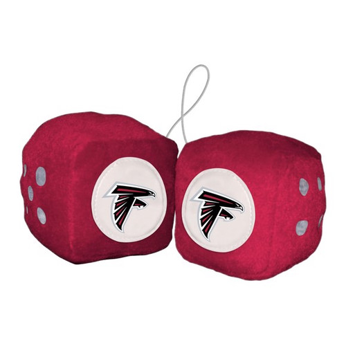 Atlanta Falcons NFL Plush Fuzzy Dice - Red