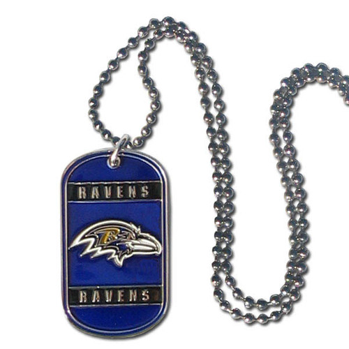 Baltimore Ravens NFL Color Tag Necklace