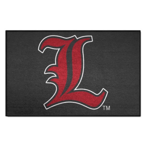 Louisville Cardinals NCAA Black Logo Mat