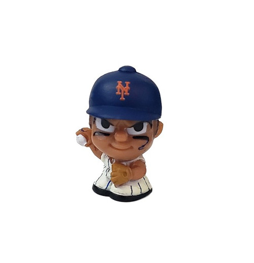 New York Mets MLB 1" Mini Toy Pitcher Figure (White Jersey)