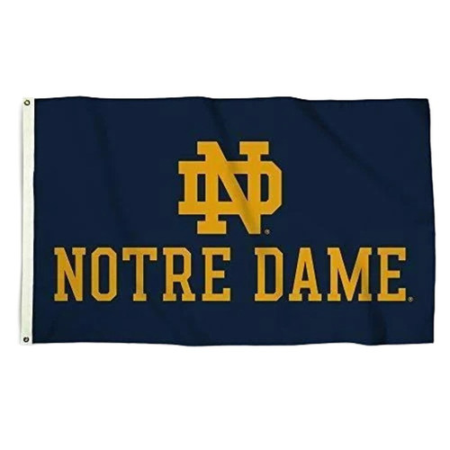 Notre Dame Fighting Irish NCAA Logo Wordmark Flag