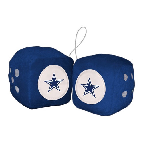 Dallas Cowboys NFL Blue Plush Fuzzy Dice