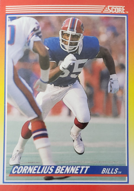 Cornelius Bennett - Buffalo Bills - 1990 Score Card #256