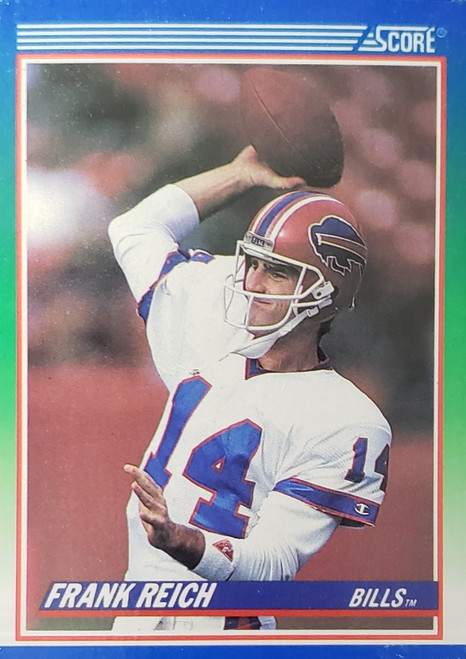 Frank Reich - Buffalo Bills - 1990 Score Card #340