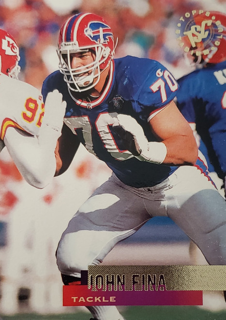 John Fina - Buffalo Bills - 1995 Topps TSC Card #129