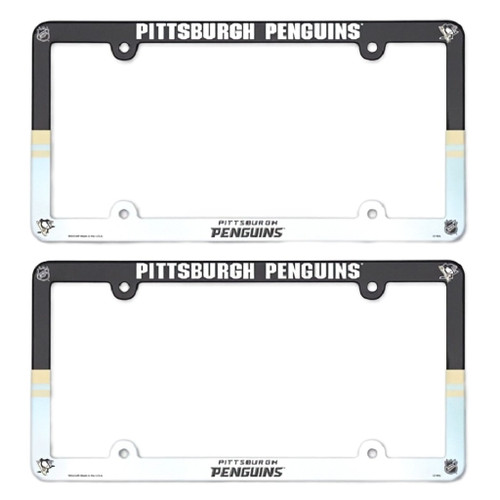 Pittsburgh Penguins NHL Color License Plate Frame Set