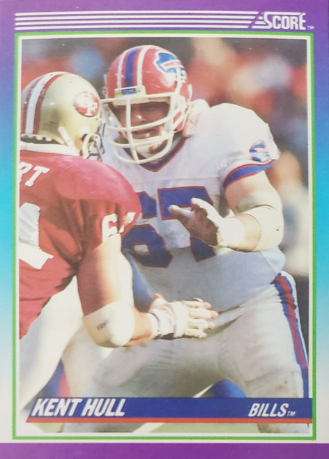 Kent Hull - Buffalo Bills - 1990 Score Card #146