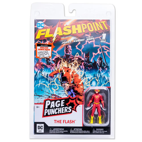 The Flash 3" Action Figure Toy w/ Comic - DC Page Punchers