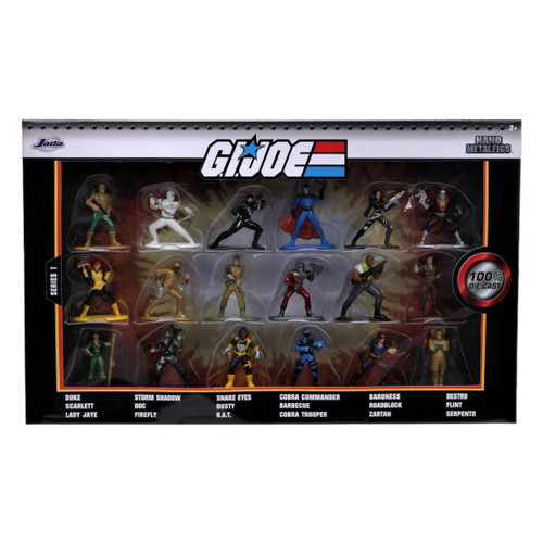 G.I. Joe Nano Metalfigs 18‑Pack Mini Figures – 1.65" Die‑Cast Collector Set