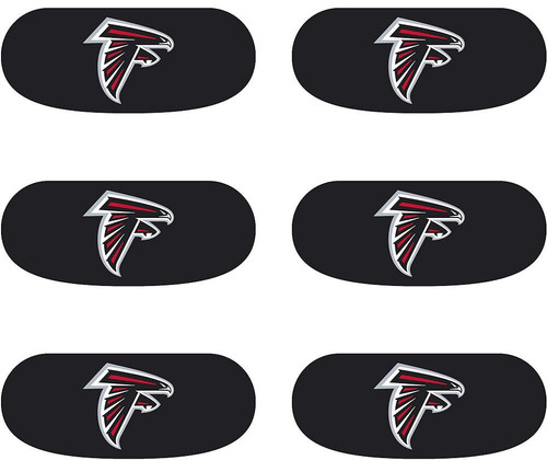 Atlanta Falcons Fan Eye Black Stickers (6-Count) - NFL Football Vinyl Face Strips