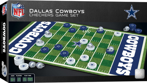 Dallas Cowboys NFL Checkers Board Game