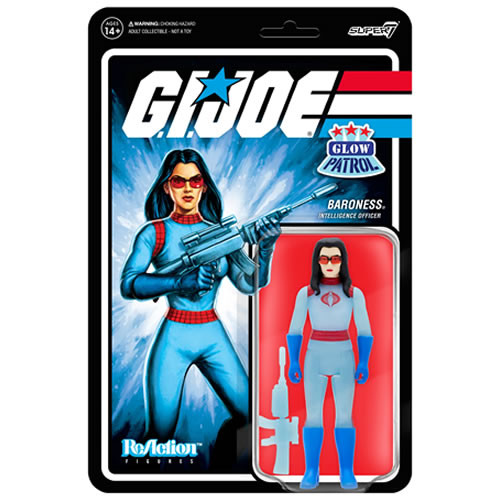 Baroness - G.I. Joe Action Figures - W1B -Glow Patrol - Reaction Figures