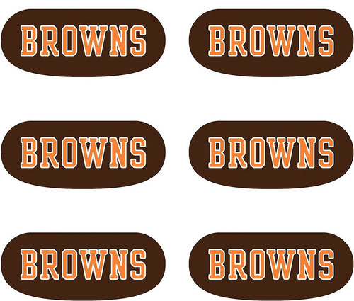 Cleveland Browns NFL Eye Black Stickers 6ct