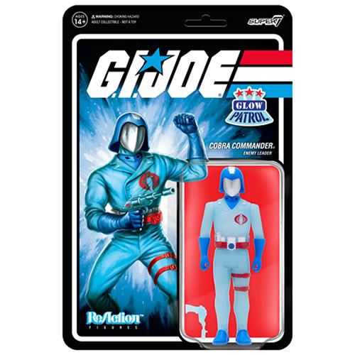 Cobra Commander - G.I. Joe Action Figures - W1B -Glow Patrol - Reaction Figures