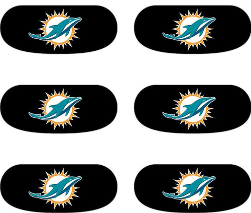 Miami Dolphins NFL Eye Black Stickers 6ct - Dolphins Logo Miami Dolphins NFL Eye Black Stickers 6ct - Dolphins Logo