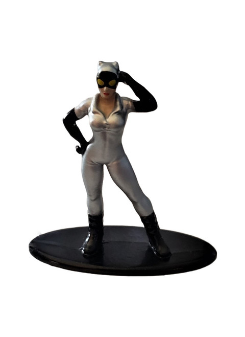 Catwoman Silver Suit DC Comics Mini Figure Die-Cast Collectible