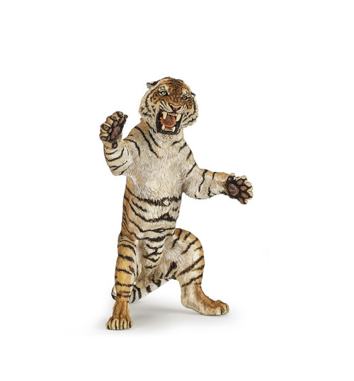 Tiger Standing Toy Animal Figure - Big Cats - Wild Animal Kingdom