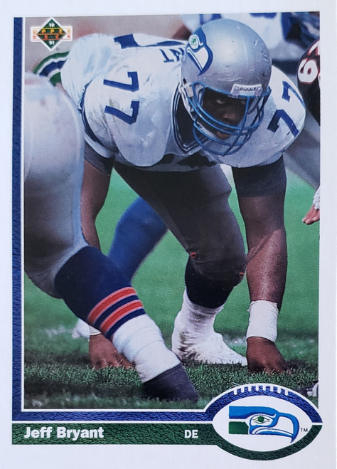 Jeff Bryant - Seattle Seahawks - 1991 Upper Deck Card # 338