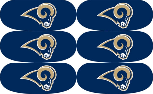 Los Angeles Rams NFL Eye Black Stickers 6ct