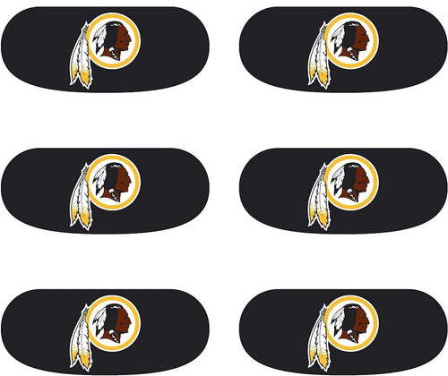 Washington Commanders NFL Football Eye Black Strip Stickers 6ct