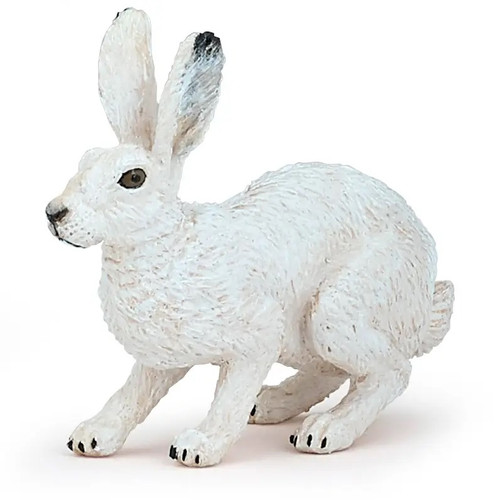 Arctic Hare Toy Animal Figure - Wild Animal Kingdom