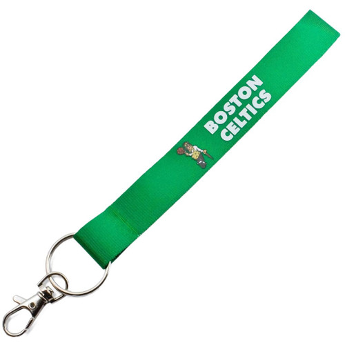 Boston Celtics NBA Green Wrist Strap Lanyard Keychain – Carabiner Clip & Team Graphics