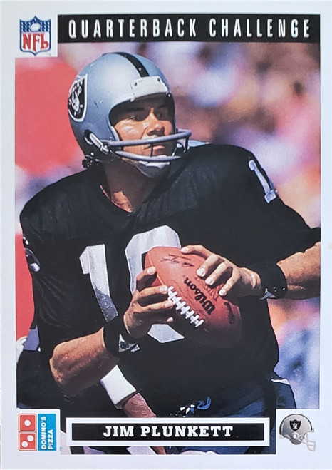 Jim Plunkett - Los Angeles Raiders - 1991 Upper Deck Quarterback Challenge Card #41