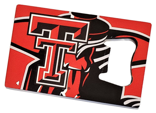 Texas Tech Red Raiders NCAA Credit Card Bottle Opener Magnet