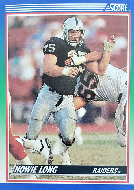 Howie Long - Los Angeles Raiders - 1990 Score Card #98