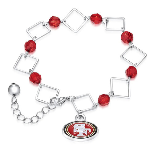 San Francisco 49ers NFL Box Link Bracelet