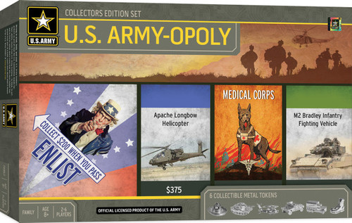 US Army Opoly Board Game - Collectors Edition Set