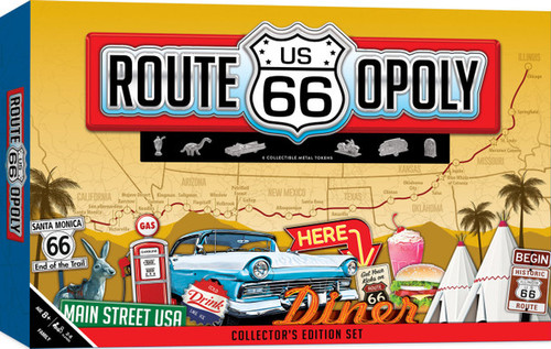 Route 66 Opoly Board Game - Collectors Edition Set