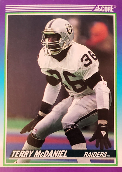 Terry McDaniel - Los Angeles Raiders - 1990 Score Card #521