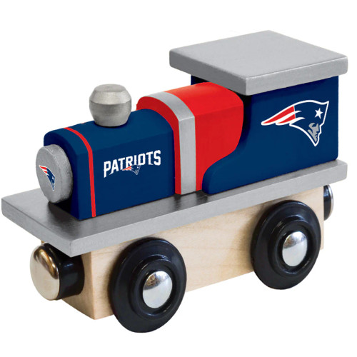 New England Patriots NFL Wood Train Engine