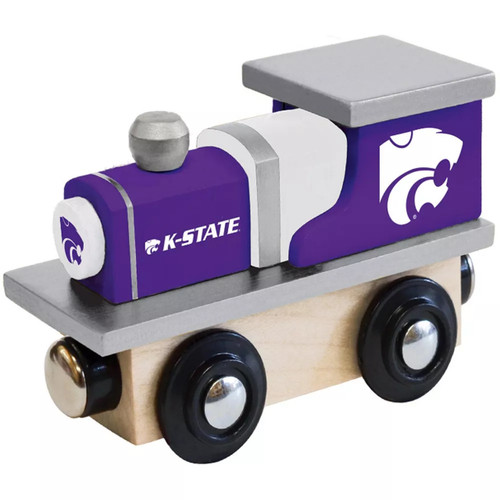 Kansas State Wildcats NCAA Toy Wood Train Engine - Team Wordmark and Logo