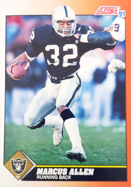 Marcus Allen - Los Angeles Raiders - 1991 Score Card #420