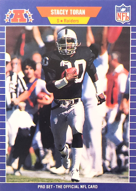 Stacey Toran - Los Angeles Raiders - 1989 Pro Set Card #193