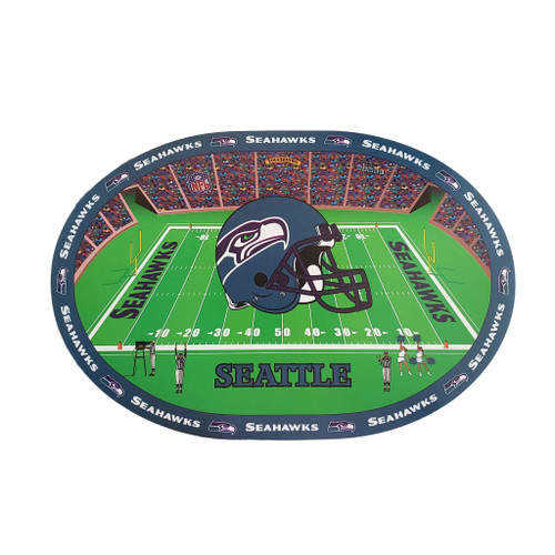 Seattle Seahawks NFL Helmet - Stadium Placemat Set
