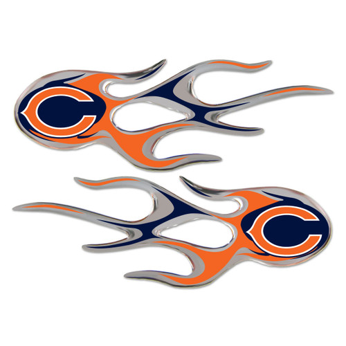 Chicago Bears NFL Flame Emblem Decal