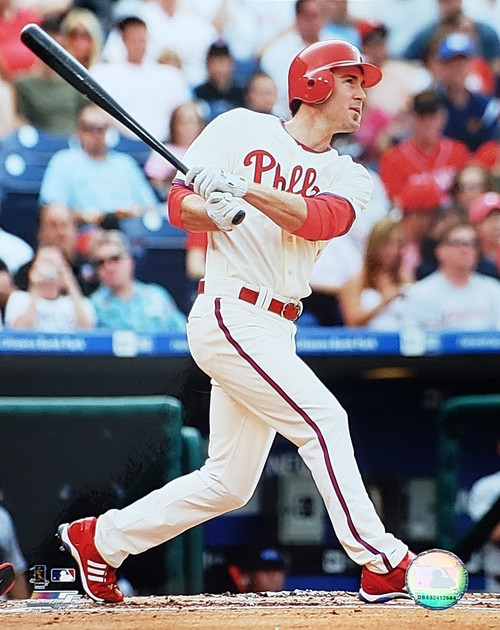 Philadelphia Phillies - Chase Utley MLB Batting Photo - 8-in x 10-in Philadelphia Phillies - Chase Utley MLB Batting Photo - 8-in x 10-in