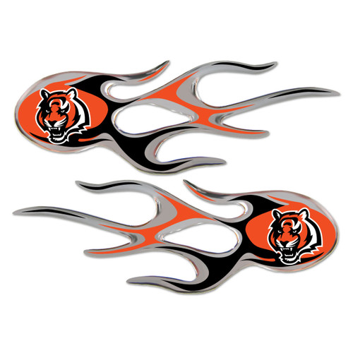 Cincinnati Bengals NFL Flame Emblem Decal