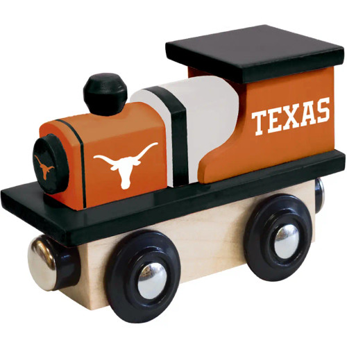 Texas Longhorns NCAA Toy Wood Train Engine