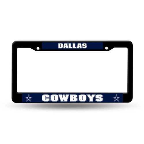 Dallas Cowboys NFL Black Plastic License Plate Frame