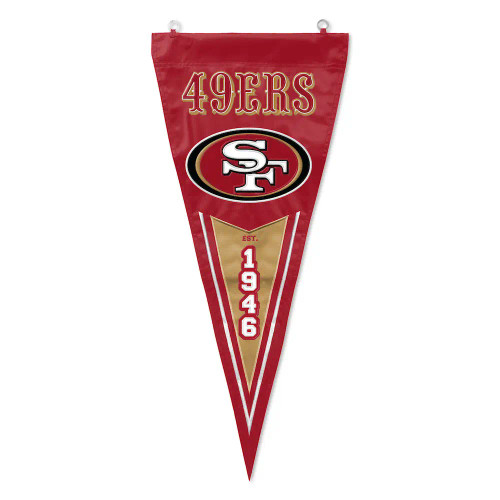 San Francisco 49ers NFL Scarlet Pennant Flag