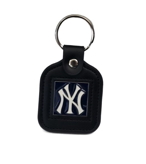 New York Yankees MLB Black Square Fob Key Chain