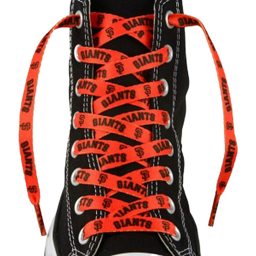 San Francisco Giants MLB Orange Shoe Laces - Logo & Wordmark