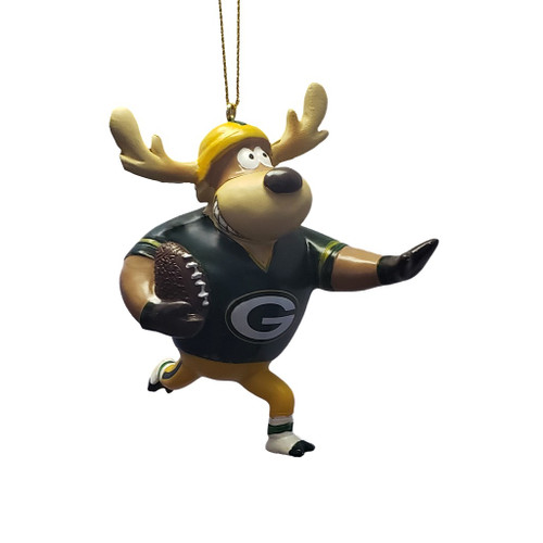 Green Bay Packers NFL Reindeer Running Back Ornament