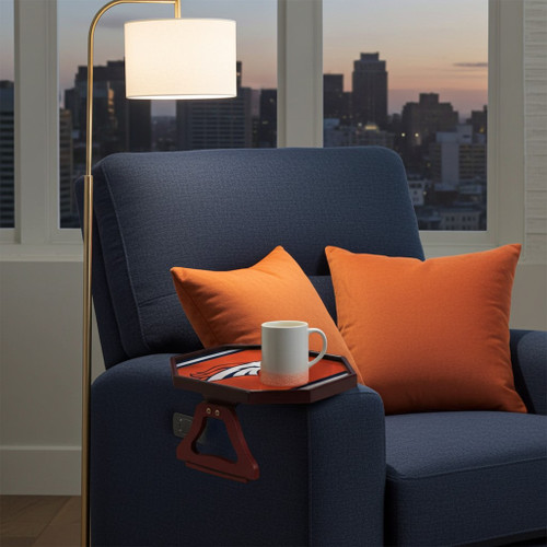 Denver Broncos NFL Armchair Quarterback Tray – On A Recliner