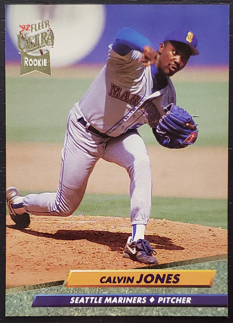 Calvin Jones - Seattle Mariners - 1992 Fleer Ultra Rookie Card #433